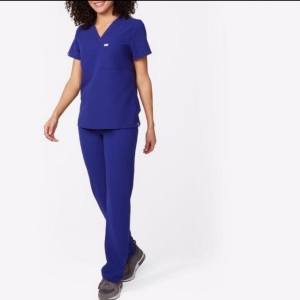 FIGS Deep Royal Livingston Scrub Pants XS
